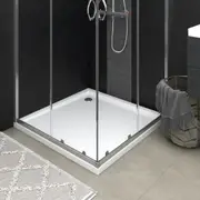Square ABS Shower Base Tray White 80x80 cm vidaXL