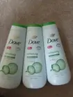(3) Dove Refreshing Body Wash Cucumber & Green Tea 20 oz
