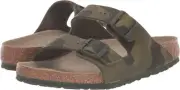 Unisex Birkenstock ARIZONA BIRKO FLOR Soft Footbed Sandals 1019597 DESERT SOIL