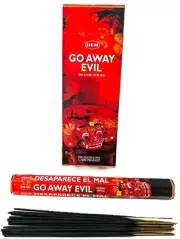 HEM Go Away Evil 120 Incense Sticks Meditation Aroma Relaxation Fragrance