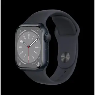 Apple Watch S8 45mm GPS二手 九成新 午夜色鋁金屬