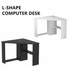 Corner Computer Desk Home Office L-shape Table Study Workstation Shelf