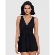 Miraclesuit Swim Must Haves Marais Short Shaping Swimdress-Black