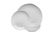 Ecology Speckle 12 Piece Stoneware Dinner Set Milk 27X27X3cm