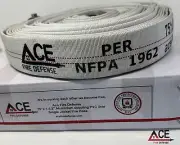 Fire Hose 1 - 1/2" x 75’ 250 psi Per NAFTA 1962 Extra Heavy for Daily Use. BEST