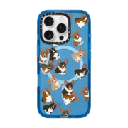 iPhone 16 Pro Impact Case MagSafe Compatible Corgi Jumble