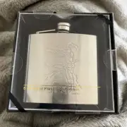 5 Oz. Metal Flask Logo Gift Set With Etched Hunter On Front. New In Gift Box