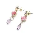 Mariana Earrings Sassy Dangling Pinks & Purples Swarovski Crystals My Treasur...