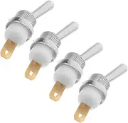 TINEASUR Chainsaw Garden Tool Safety Switches 4pcs Metal Toggle Switches Kill Stop for Quick Engine Shutdown