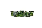 MDG Engraved Zircon Glass Birthstone Dice - August Peridot