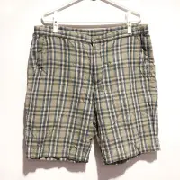 在飛比找Yahoo!奇摩拍賣優惠-近全新 UNIQLO 格紋抽繩男生休閒短褲 五分褲 M號