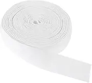 uxcell Non-Slip Elastic Band, 3cm x 5.5m White Polyester Silicone Stretch Band Wavy-Shaped Silicone Grip for Clothing Accessories Wigs