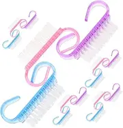 NULYLU 21pcs Nail Cleaning Brush Set for Manicure Nail Tool Strong Handle for