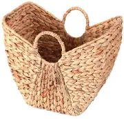 New Wickerwise Large Wicker Laundry Basket with Round Handles, QI003361.L