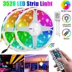 10M 3528 SMD RGB 600 LED Strip light string tape+44 Key IR remote control nk