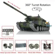 1/16 7.0 Henglong Leopard2A6 RC Tank 3889 360°Turret BB Barrel Recoil Infrared