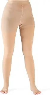 Compression Socks for Women,Tights for Men & Women, Compression Stocking Best for DVT, Maternity, Pregnancy, Varicose Veins, Relief Shin Splints, Edema (M,Beige)