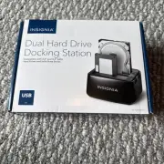 INSIGNIA Dual Hard Drive Docking Station. NS-PCHDEDS19. 2.5/3.5 SATA. USB 3.0