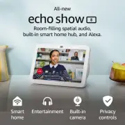 All-New Echo Show 8 (3Rd Gen, 2024 Release), HD Smart Touchscreen with Spatial A