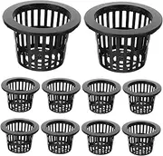FONDOTIN 100mm Net Pots Hydroponic 10pcs Small Planting Cups for Aquatic Baskets Reusable Mesh Cups for Pond Plants Mesh Design