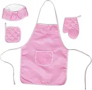 GARIOUANS 1 Set Apron Set with Chef Hat Adorable for Cooking Baking and Pretend Play Fosters Creativity Skill Development for Kitchen Activities