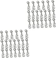 Operitacx 2sets Lobster Clasp Charm Pendants 5 Styles Alloy Pendant Charms for DIY Jewelry Necklace Bracelet Add-ons 20pcs*2