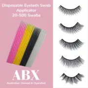 Disposable Eyelash Extension Swab Applicator Micro Brush Mascara Tools AU Stock