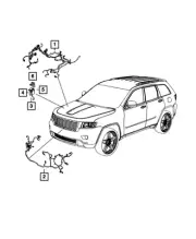 Genuine Mopar Front End Module Wiring 68087967AD