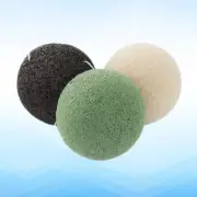 3pcs Sponges Exfoliating Face Sponge Body Scrubber Face Wash Sponge
