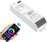 SEZO WB5 5-in-1 WiFi Bluetooth LED Controller Car Synchronisation Compatible with Alexa/Google Home/Tuya Smart Life App Control for Monochrome RGB RGBCCT RGBW LED Strip DC12-24V