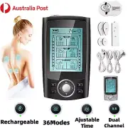 TENS EMS Machine Electric Muscle Stimulator Body Massager Pain Nerve Relief Kits