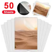 50 Sheets Matte Transaprent Cold Laminating Film A4 Self-Adhesive Broken Glass S