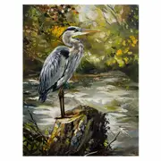 Grey Heron Canvas Print