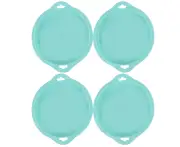 4-piece silicone layered cake mold – non-stick round bread baking tools (green)