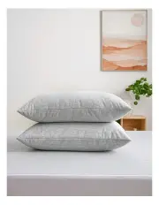 [Essn] Bamboo Waterproof Pillow Pack 2 48 x 73cm in Charcoal