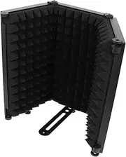 BESTonZON Three-door Microphone Isolation Mic Windscreen Microphone Filter Sound Deadening Recording Accessory