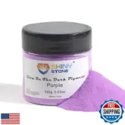 Shiny Stone Glow in The Dark Powder Pigment, Neutral and Fluorescent Colorful