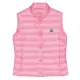 【MONCLER】女款 品牌LOGO 粉色按扣羽絨背心(1號USA-S、2號USA-M、3號USA-L)