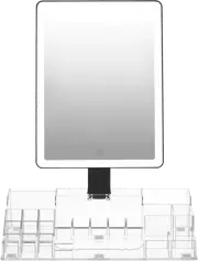 Homedics Radiance LED Beauty Mirror with Organiser Black