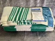 NWT Vintage Wool Blend Golden Dawn Double/Full 2x Length Blanket