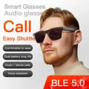 Smart Glasses Bluetooth Earphone Music Audio Sunglasses Call Driving Headphone