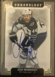 2019-20 Upper Deck CHRONOLOGY UD On Card AUTO WINNIPEG JETS Josh Morrissey 19/20