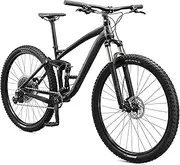 [Mongoose] Salvo Comp Mountain Bike for Adult, 12-Speed Trigger Shifter, 29-Inch Wheels, Full Suspension, 16-Inch Small Frame, Hydraulic Disc Brakes, Black