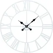Garden Clock Weatherproof Outdoor, Retro Forged Roman Numeral Iron Art Wall Clock Wall Clocks Outdoor Indoor Outdoor Decoration Wall Clock Outdoor Clock Decorative Wall Clock Metal