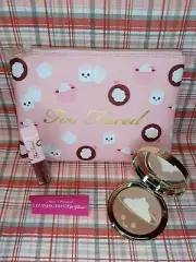 Too Faced You're So Hot Limited Edition 3 Pc Set Bronzer Plumping Lip Gloss Bag