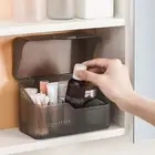 Cosmetics Storage Box Multi-purpose Dust-proof Toiletries Cotton Swab Container