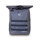 Tosca Roll Top Backpack Rucksack Outdoor Travel Bag Adjustable Strap Grey