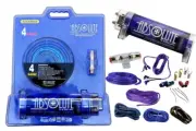 Absolute USA KITCAP4GABL 3.0 Farad Power Capacitor 4G Amplifier Installation Kit