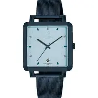 在飛比找蝦皮商城優惠-ALBA雅柏 藍色方型米蘭帶中性錶-33mm 男女錶 (AG