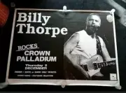 Billy Thorpe 1998 Gig Poster @ The Crown Palladium. Silk Screen Vintage poster.